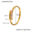 Z456 Gold White Zircon Bracelet