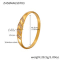 Z458 Gold White Zircon Bracelet