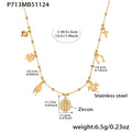 Gold Necklace40+5cm (P713) / Default