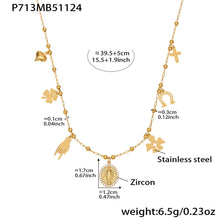316L Stainless Steel 18K Gold PVD Starburst Pavé Zircon Pendant Necklace