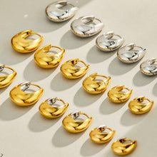 316L Stainless Steel 18K PVD Gold U-Shaped Earrings