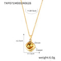 Necklace / Gold Yellow CZ