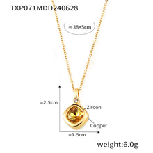 316L Stainless Steel 18K PVD Gold Colorful Zircon Earrings and Necklace Collection made with 316L stainless steel and 18K PVD gold finish for wholesale jewelry buyers - image 10