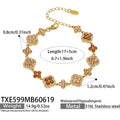 Yellow Zircon Gold Bracelet 17+5cm (TXE599) / Default