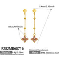 Light Burgundy Red CZ Gold / Earrings