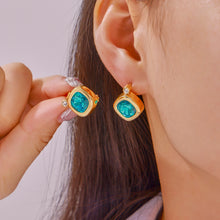 316L Stainless Steel 18K PVD Gold Colorful Zircon Earrings and Necklace Collection made with 316L stainless steel and 18K PVD gold finish for wholesale jewelry buyers - image 16