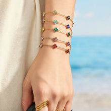 316L Stainless Steel 18K PVD Gold Clover Zircon Necklace and Bracelet Collection made with 316L stainless steel and 18K PVD gold finish for wholesale jewelry buyers - image 16