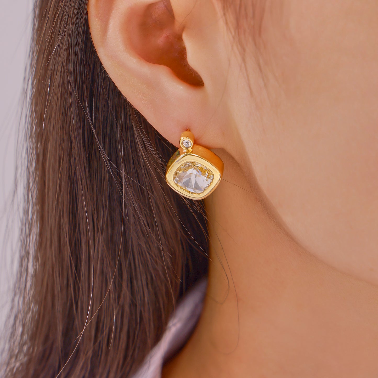 316L Stainless Steel 18K PVD Gold Colorful Zircon Earrings and Necklace Collection made with 316L stainless steel and 18K PVD gold finish for wholesale jewelry buyers - image 17