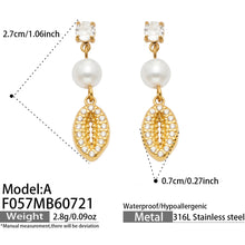 316L Stainless Steel 18K PVD Gold Ocean Series Earrings made with 316L stainless steel and 18K PVD gold finish for wholesale jewelry buyers - image 18