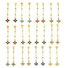 316L Stainless Steel 18K PVD Gold Clover Zircon Earrings made with 316L stainless steel and 18K PVD gold finish for wholesale jewelry buyers - image 22