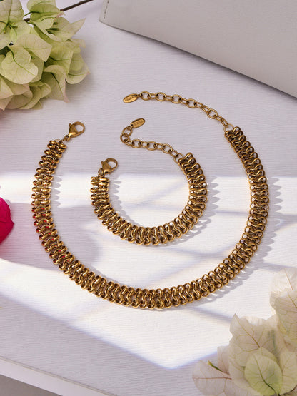 316L Stainless Steel Fashion Stackable Chunky Cuban Link Chain Bracelet - Image 23