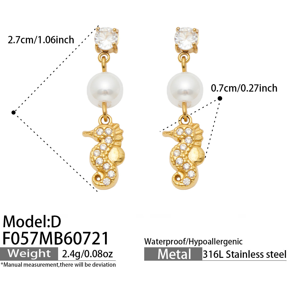 316L Stainless Steel 18K PVD Gold Ocean Series Earrings made with 316L stainless steel and 18K PVD gold finish for wholesale jewelry buyers - image 24