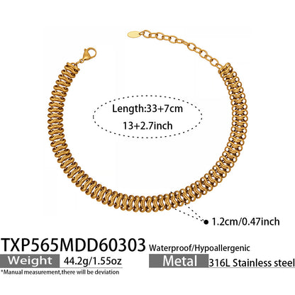 316L Stainless Steel Fashion Stackable Chunky Cuban Link Chain Bracelet - Image 24