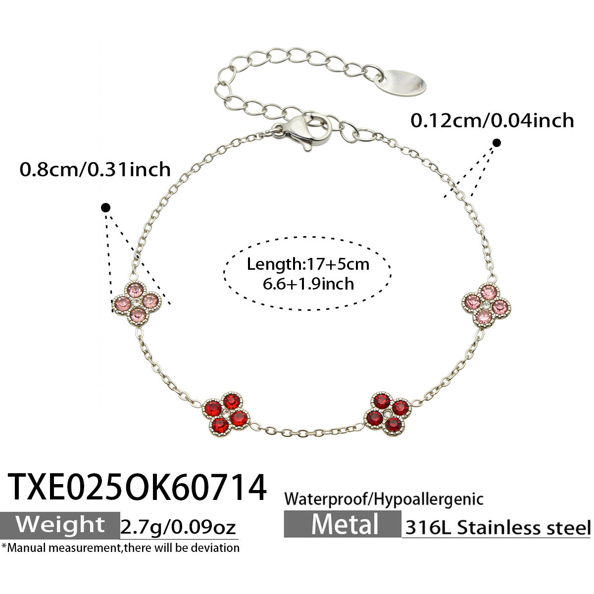 316L Stainless Steel 18K PVD Gold Clover Zircon Necklace and Bracelet Collection made with 316L stainless steel and 18K PVD gold finish for wholesale jewelry buyers - image 25