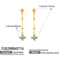 Sky Blue CZ Gold / Earrings