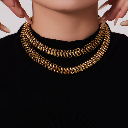 316L Stainless Steel Fashion Stackable Chunky Cuban Link Chain Bracelet - Image 25