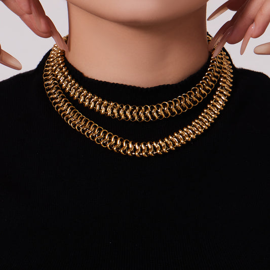 316L Stainless Steel Fashion Stackable Chunky Cuban Link Chain Bracelet - Image 25