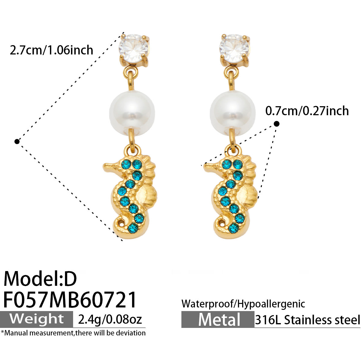 316L Stainless Steel 18K PVD Gold Ocean Series Earrings made with 316L stainless steel and 18K PVD gold finish for wholesale jewelry buyers - image 25