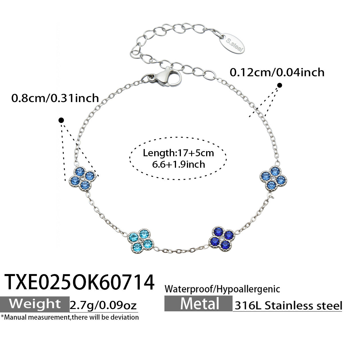 316L Stainless Steel 18K PVD Gold Clover Zircon Necklace and Bracelet Collection made with 316L stainless steel and 18K PVD gold finish for wholesale jewelry buyers - image 26