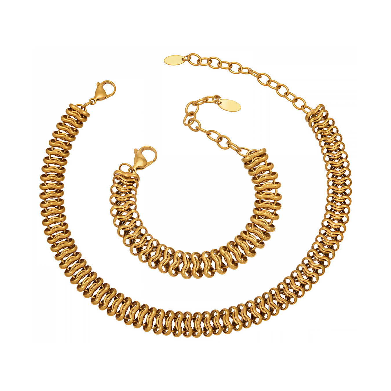 316L Stainless Steel Fashion Stackable Chunky Cuban Link Chain Bracelet - Image 28
