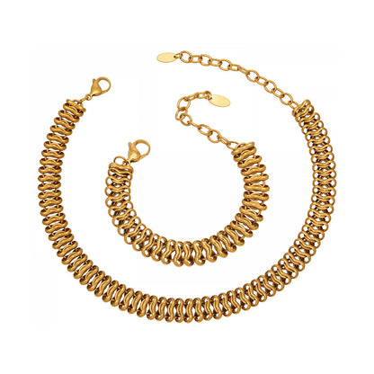 316L Stainless Steel Fashion Stackable Chunky Cuban Link Chain Bracelet - Image 28