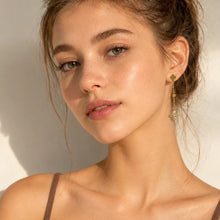 Trendy 316L Stainless Steel Earrings with Zircon Stones