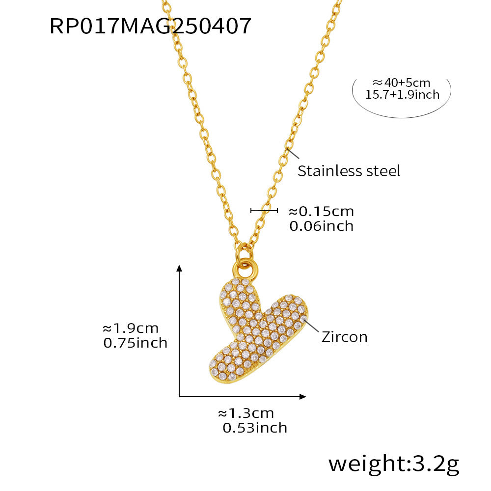 Gold letter Y initial necklace size card in 316L stainless steel by Miduoduo Jewelry for personalized jewelry buyers