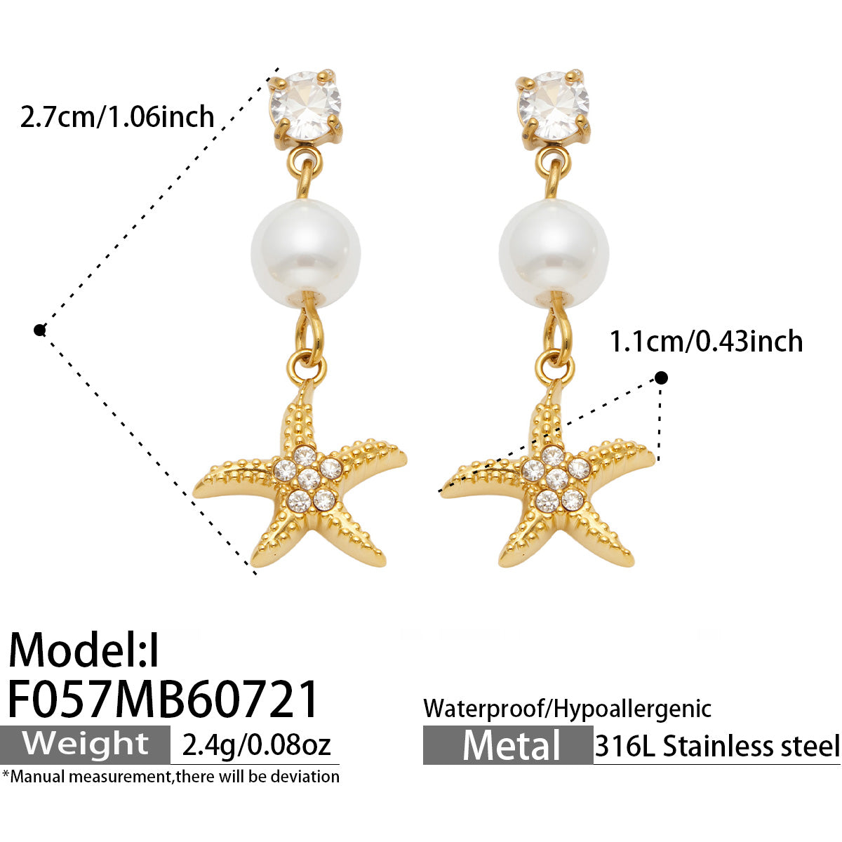 316L Stainless Steel 18K PVD Gold Ocean Series Earrings made with 316L stainless steel and 18K PVD gold finish for wholesale jewelry buyers - image 34
