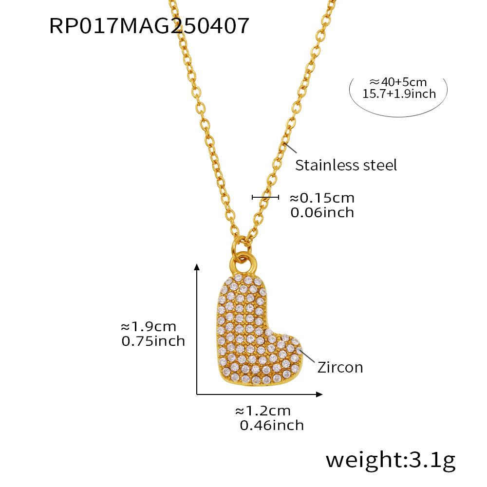 Gold letter L initial necklace size card in 316L stainless steel by Miduoduo Jewelry for personalized jewelry buyers