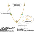 Necklace / Blue Zircon Gold Tone / 5cm