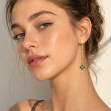 316L Stainless Steel 18K PVD Gold Clover Zircon Earrings made with 316L stainless steel and 18K PVD gold finish for wholesale jewelry buyers - image 4