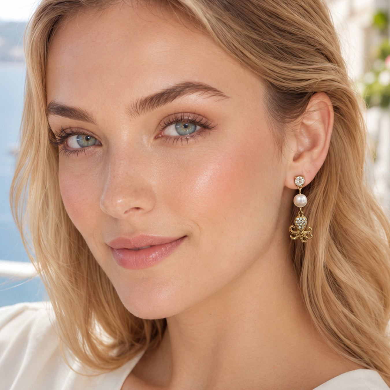 316L Stainless Steel 18K PVD Gold Ocean Series Earrings made with 316L stainless steel and 18K PVD gold finish for wholesale jewelry buyers - image 5