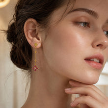 316L Stainless Steel 18K PVD Gold Clover Zircon Earrings made with 316L stainless steel and 18K PVD gold finish for wholesale jewelry buyers - image 5