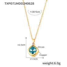 316L Stainless Steel 18K PVD Gold Colorful Zircon Earrings and Necklace Collection made with 316L stainless steel and 18K PVD gold finish for wholesale jewelry buyers - image 6
