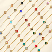 316L Stainless Steel 18K PVD Gold Clover Zircon Necklace and Bracelet Collection made with 316L stainless steel and 18K PVD gold finish for wholesale jewelry buyers - image 6