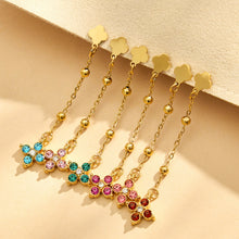 316L Stainless Steel 18K PVD Gold Clover Zircon Earrings made with 316L stainless steel and 18K PVD gold finish for wholesale jewelry buyers - image 9