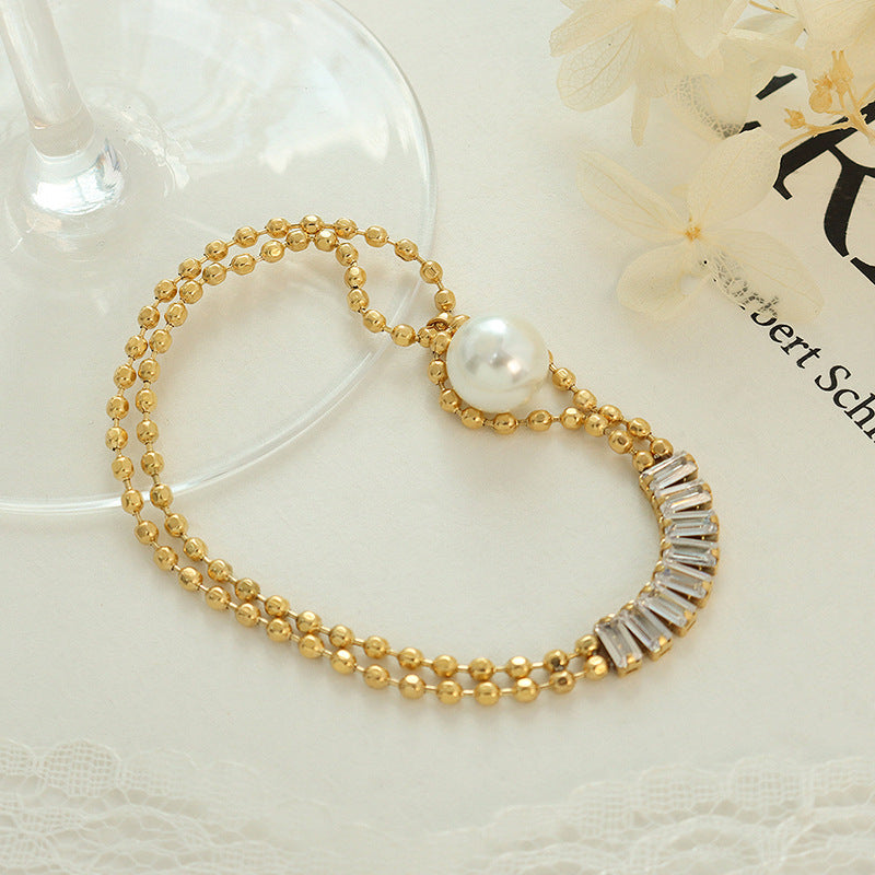 316L Stainless Steel 18K PVD Gold Chain Bracelet