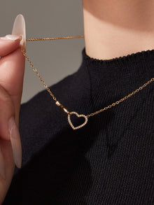 316L Stainless Steel Infinity Heart Zirconia Bracelet & Necklace