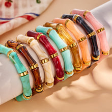 316L Stainless Steel Geometric Resin Bangle Collection made with 316L stainless steel and 18K PVD gold finish for wholesale jewelry buyers - image 10