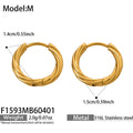 Gold Earrings (F1593) / M