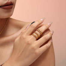 316L Stainless Steel 18K PVD Gold Adjustable Ring made with 316L stainless steel and 18K PVD gold finish for wholesale jewelry buyers - image 3