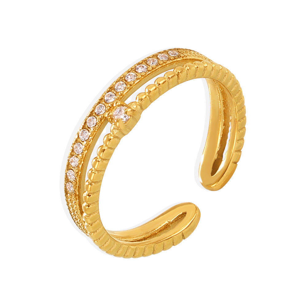 316L Stainless Steel 18K PVD Gold Adjustable Ring made with 316L stainless steel and 18K PVD gold finish for wholesale jewelry buyers - image 5