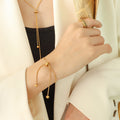 Gold / Bracelet 25cm