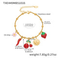 Gold / Cherry Bracelet (16+5cm)