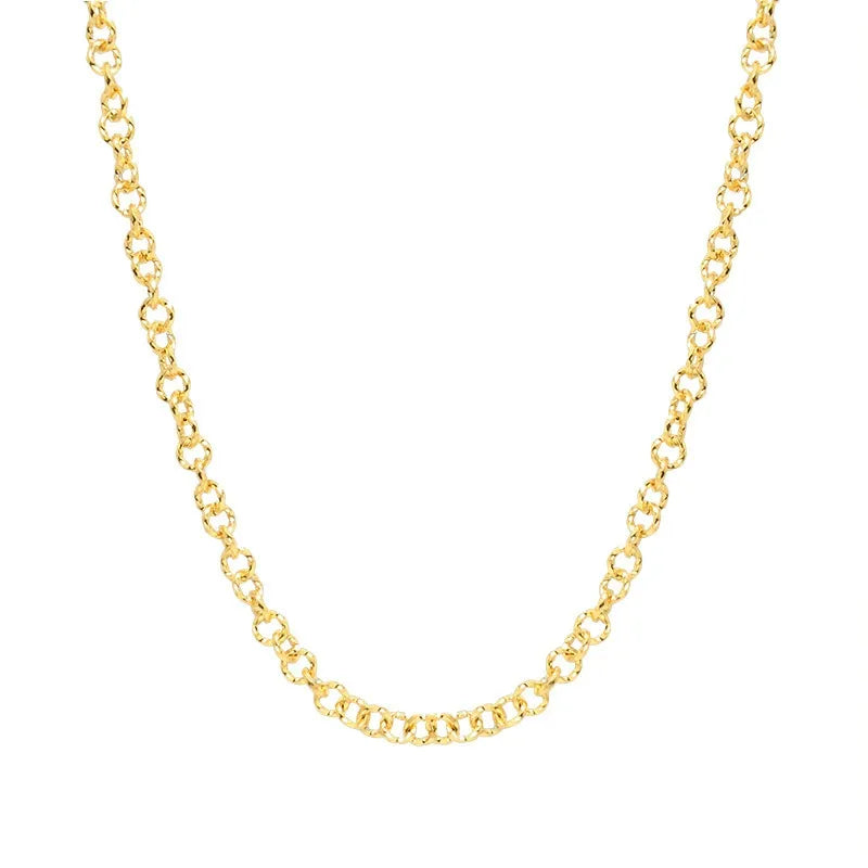 316L Stainless Steel 18K Gold Plated Chic & Versatile Jewelry Set - Image 9