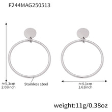316L Stainless Steel 18K Gold Plated Classic Hoop Earrings - Image 8