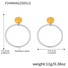 316L Stainless Steel 18K Gold Plated Classic Hoop Earrings - Image 9