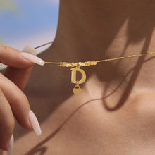 316L Stainless Steel 18K Gold Plated D Letter Necklace - Image 1