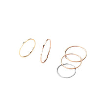 316L stainless steel 18K Gold Plated Dainty Minimalist Band Ring main product view for wholesale ring buyers