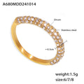 Gold White Zircon / Size 6
